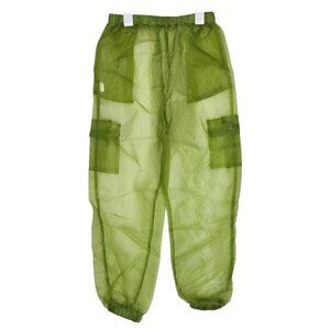 Love J Green Sheer Cargo Pants w. Pockets Size Medium
